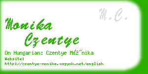 monika czentye business card